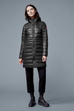 Chamarras Canada Goose Mujer México - Cypress Chaqueta De Plumas Negros GS4568701